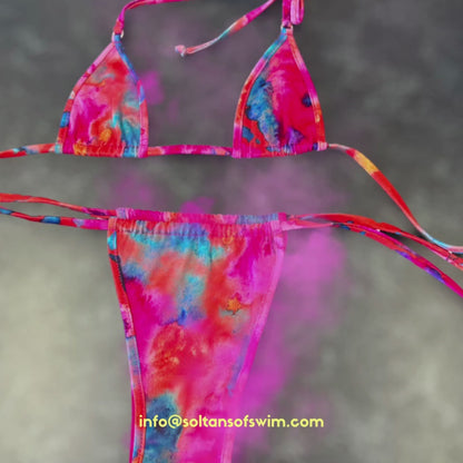 'Primrose Paradise' Minikini Set Tan Through